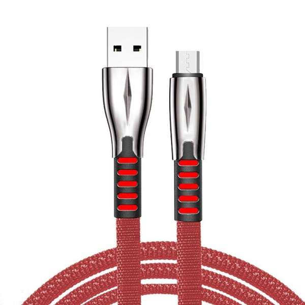 Nylon braided for lightning cable 2.1A fast charging phone charger usb type c data cable